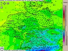 Im Süden viel Sonne