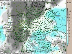 Lokal wieder frostiger Start
