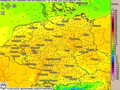 Dienstag nochmals mild